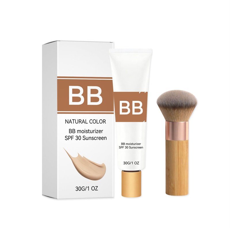Moisturizing Sunscreen BB Cream with SPF for Face - Hydrating & Protective