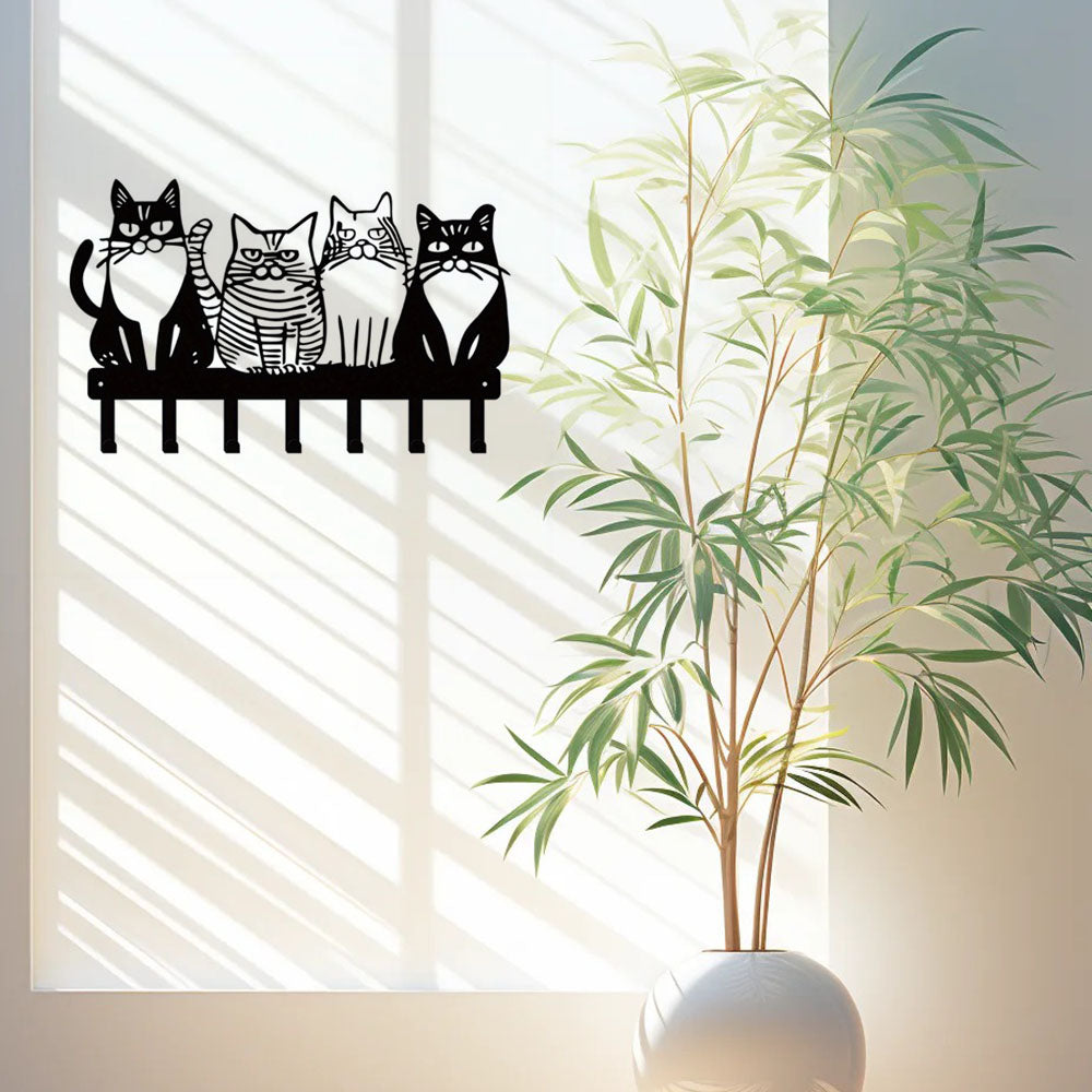 Cute Cat Wall Hooks - Adorable Kitty Decor for Farmhouse