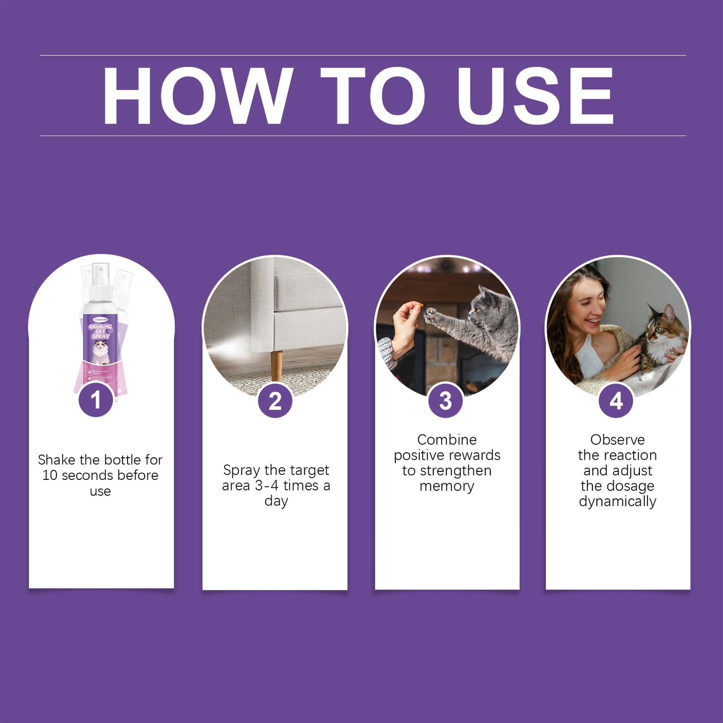 Calming Cat Spray - 60ML Anxiety Relief & Behavior Support