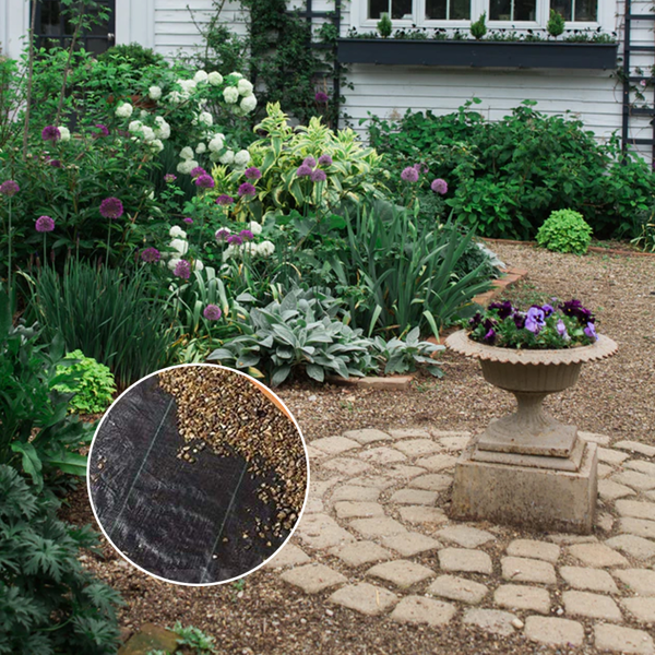 4x100ft Black Weed Barrier Fabric Polypropylene Garden Cloth Waterproof