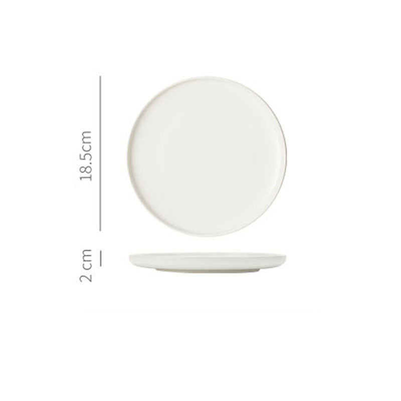 Nordic Ceramic Dinner Plate Set - Household Kitchen Flatware