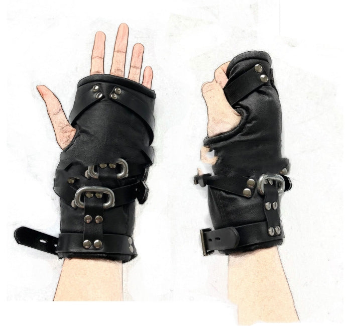 Wrist Support Brace for Hand & Wrist Relief - Black Leather