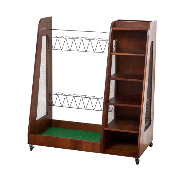 Brown Golf Bag Organizer - Durable Sports Accessory
