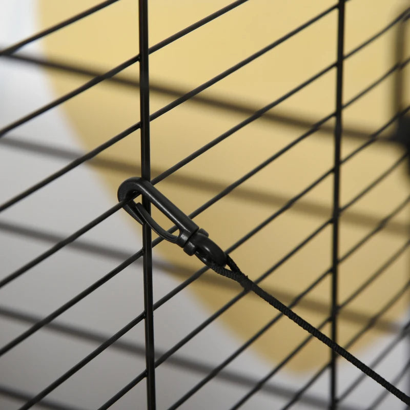 Small Animal Cage with Wheels for Ferrets & Small Pets, Black 635x180x660mm