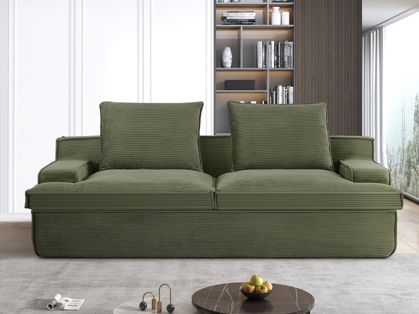 Nimbus Oversized Full Foam 4 Seater Couch For Living Room Upholstered