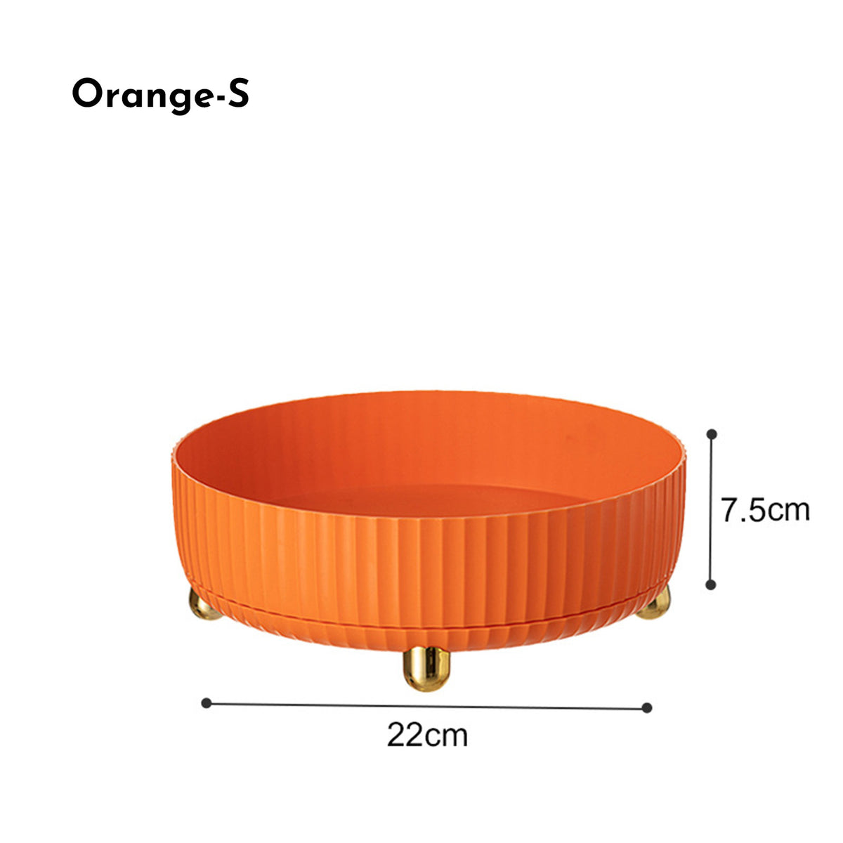 Rotating Makeup & Skincare Organizer Tray with Spin Storage for Vanity and Bathroom