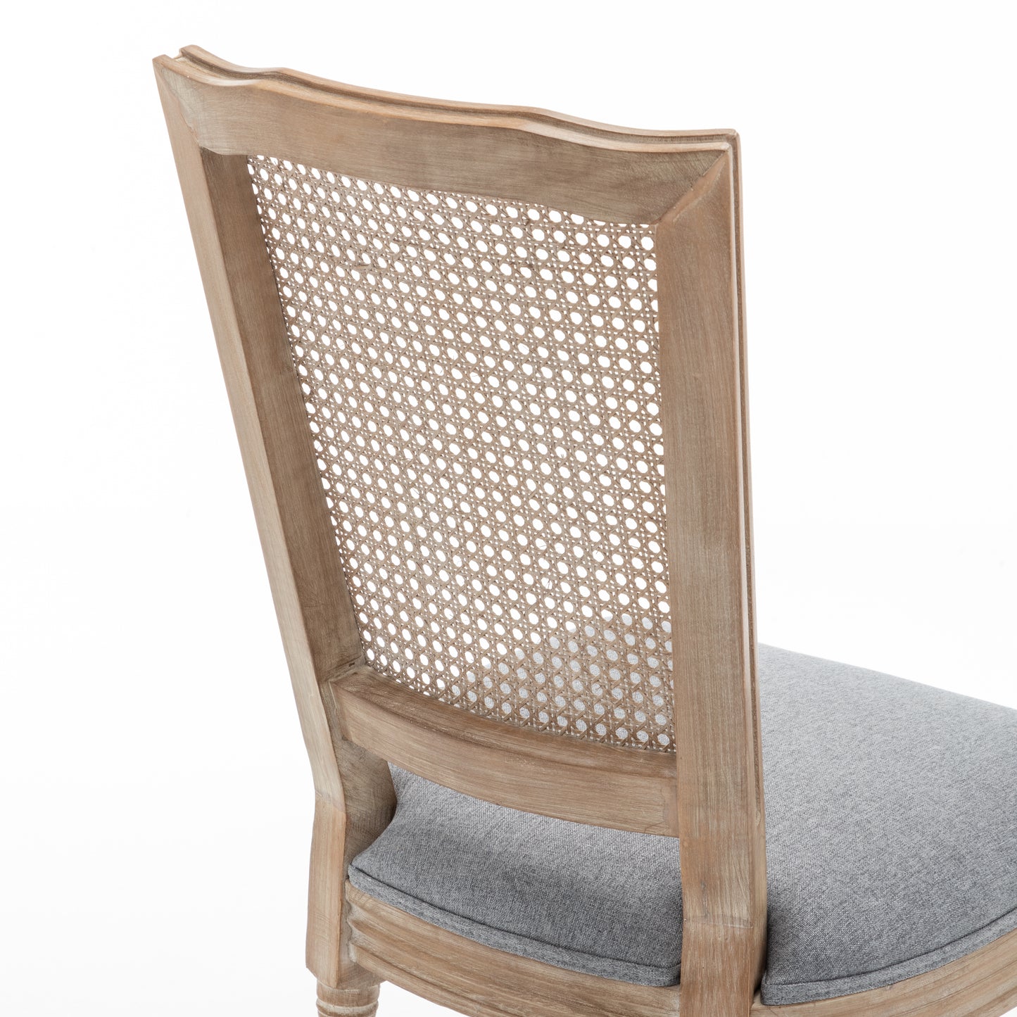 Farmhouse Solid Wood Dining Chairs with Cushioned Seat - Set of 2