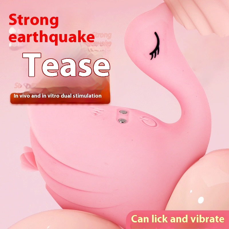 Vibrating Tongue Masturbator for Couples Pink - Adult Wellness Device