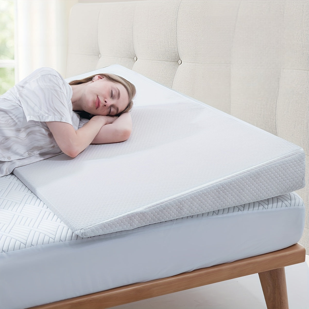 Wedge Bed Pillow for Acid Reflux & Snoring Relief - Multiple Sizes