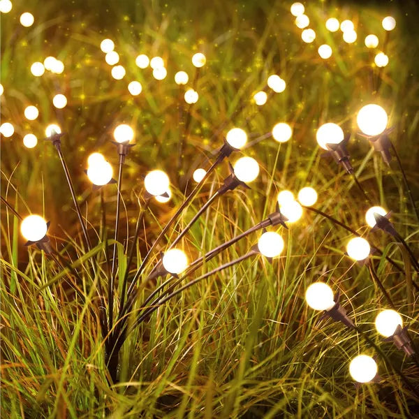 Solar Garden Lights - 48 LED Firefly Outdoor Lighting, Waterproof