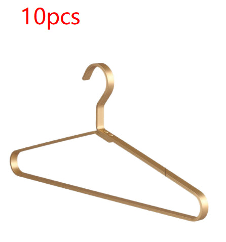 Stainless Steel Clothing Hanger Set - Home Wardrobe Storage, Durable & Elegant