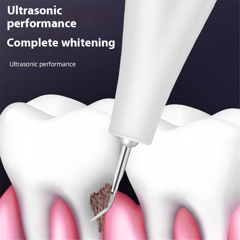 Ultrasonic Dental Calculus Remover Stone Stain Tartar Removal Tool White