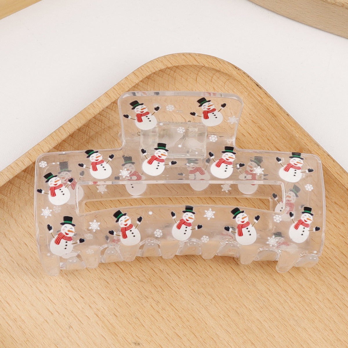 Festive Hair Clip - Christmas Patterned Shark Design