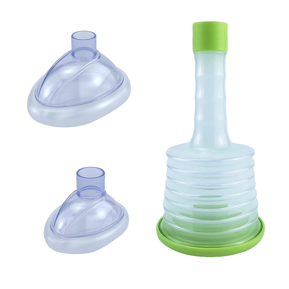 Portable Choking Rescue Device with Adult Child Masks First Aid Kit