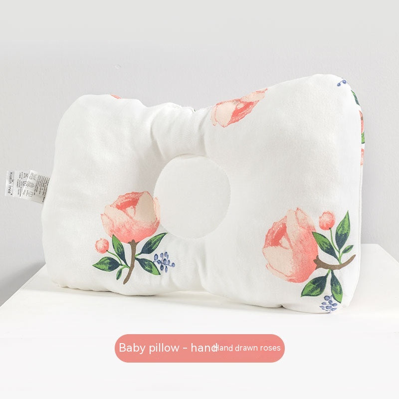 Newborn Infant Anti-Deviation Head Pillow - Baby Shaping Pillow 23x30cm
