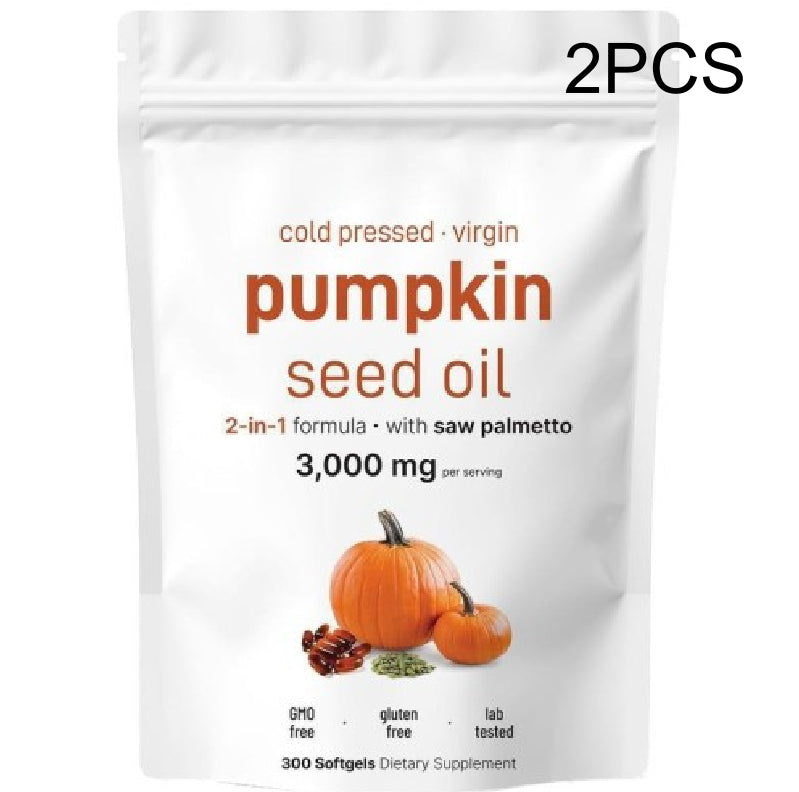 Pumpkin Seed & Saw Palmetto Hair & Prostate Health Softgels, 300 Capsules