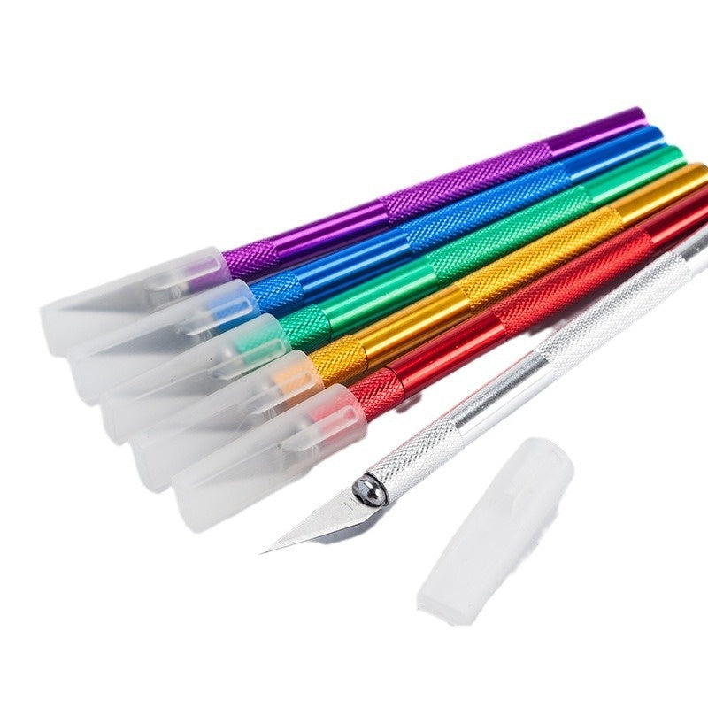 13-Piece Aluminum Alloy Carving Knife Set with Steel & Handle Options