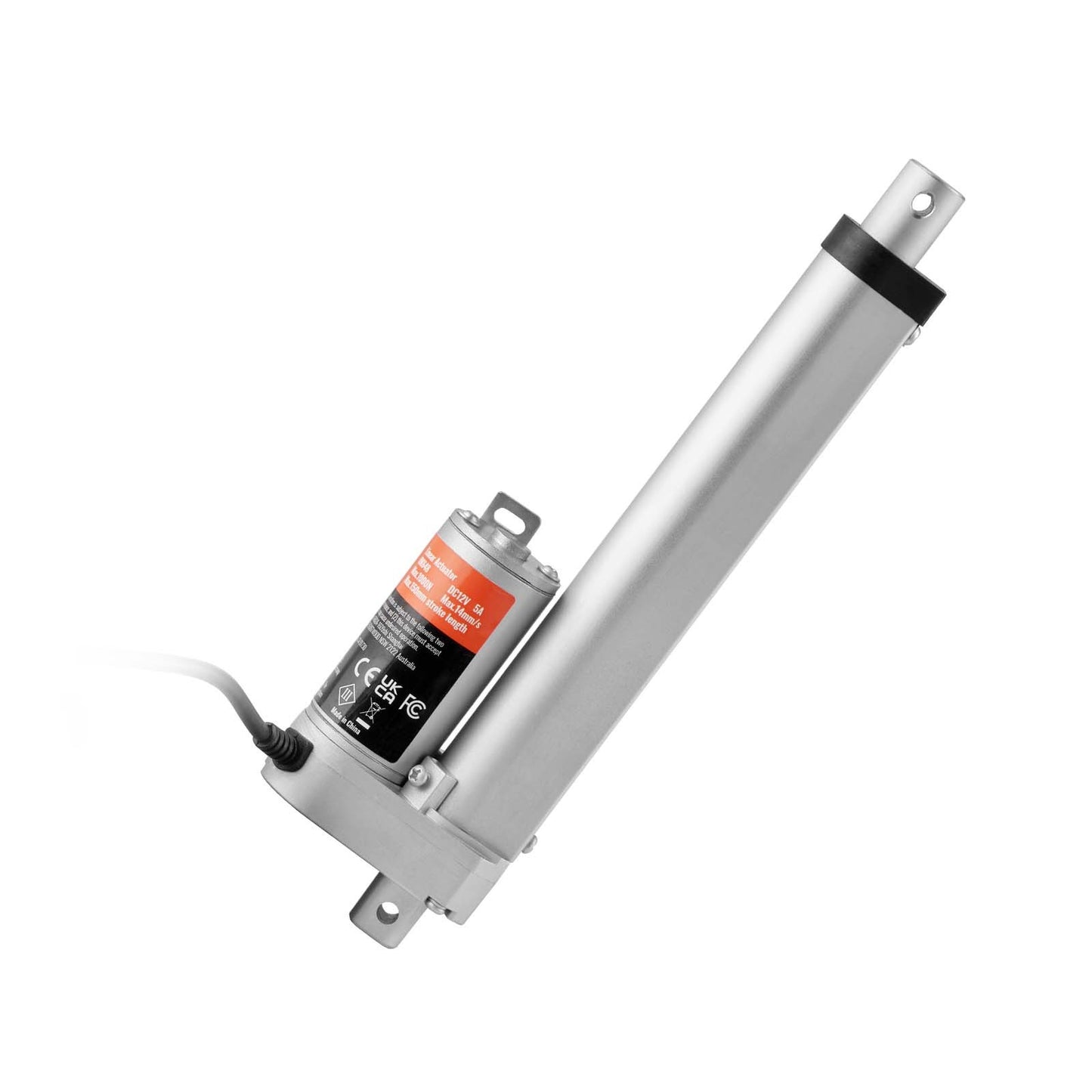 12V 6-Inch High-Speed Linear Actuator with 220LBS Thrust and Mounting Bracket