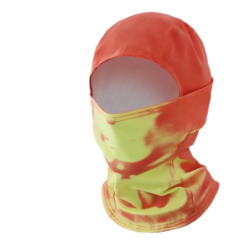 Temperature-Sensitive Color-Changing Balaclava for Cycling