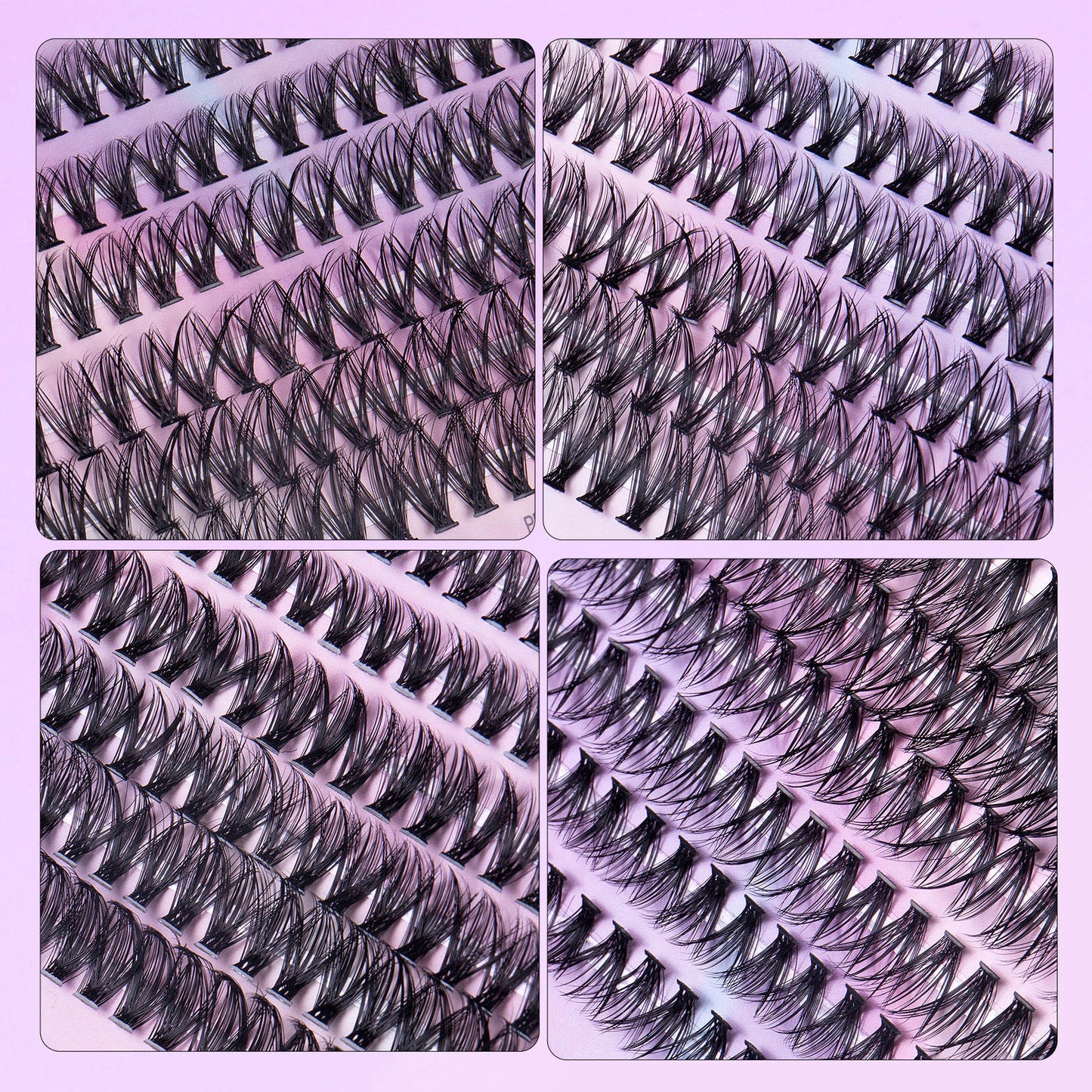 240 Segmented False Eyelash Clusters - 12 Rows of 30D and 40D Mix