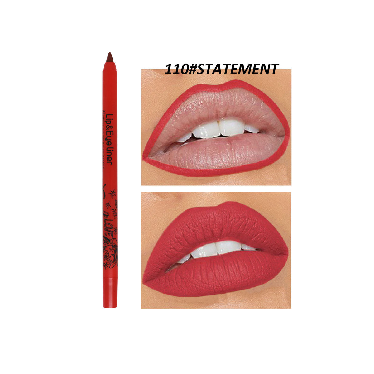 Matte Lip Liner - Discoloration Resistant Outline Lipstick 20 Colors