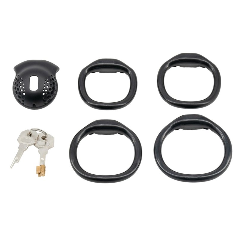 Honeycomb Mesh Embedded Hidden Lock Cylinder Chastity Lock for Men