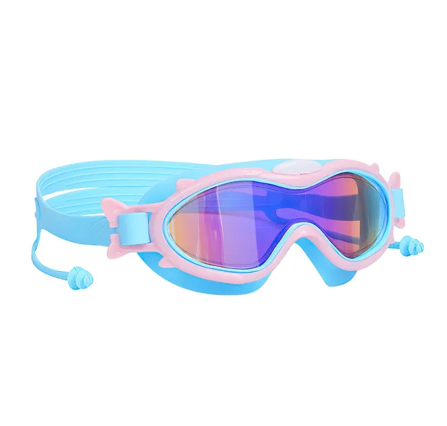 Kids Swim Goggles with Ear Plugs - Anti-Fog UV Protection