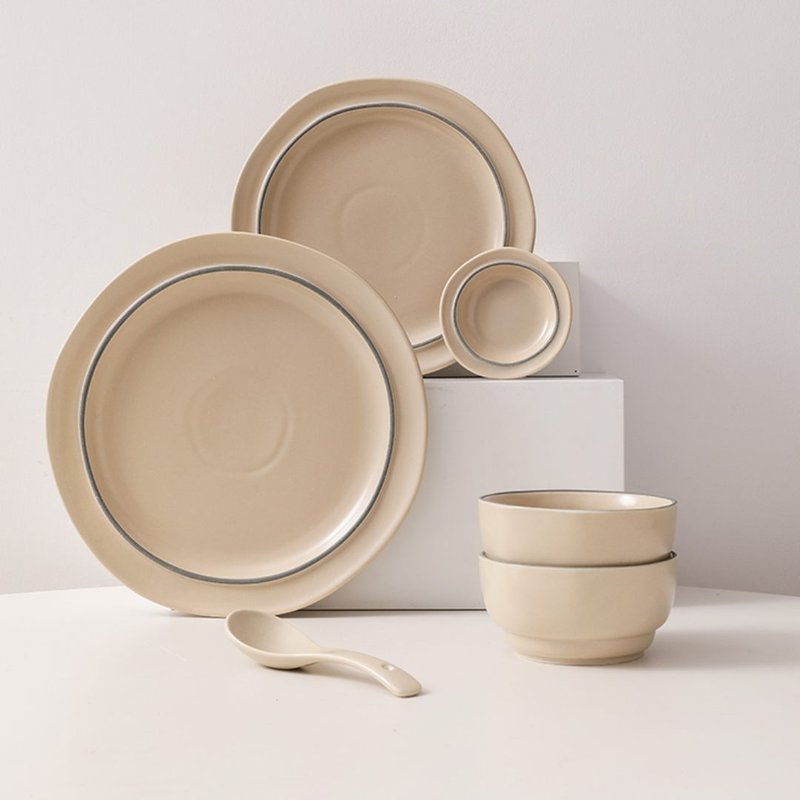 Luxury Household Tableware Set - Irregular Shape Ceramic Dinnerware