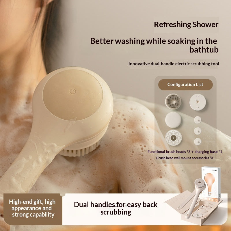 Electric Bath Brush - Fully Automatic Personal Care Device for Adults