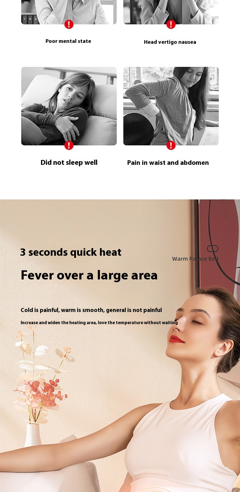 Uterine Cold Relief Paste for Dysmenorrhea - Hot & Cold Therapy for Abdominal Pain