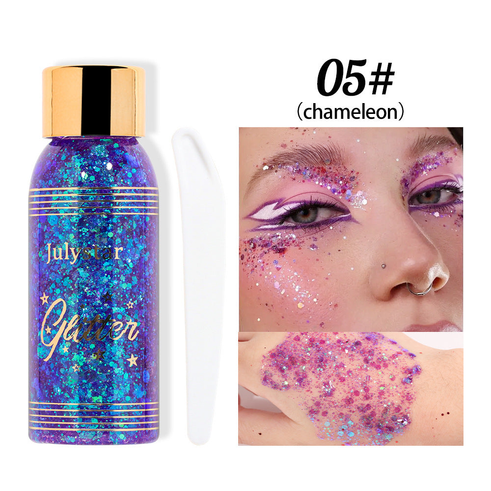 Chameleon Liquid Eyeshadow - High-Shine Glitter Gel for Face and Body