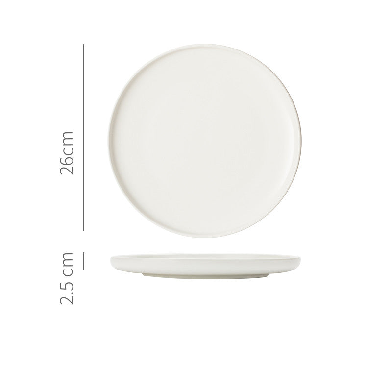 Nordic Ceramic Dinner Plate Set - Household Kitchen Flatware