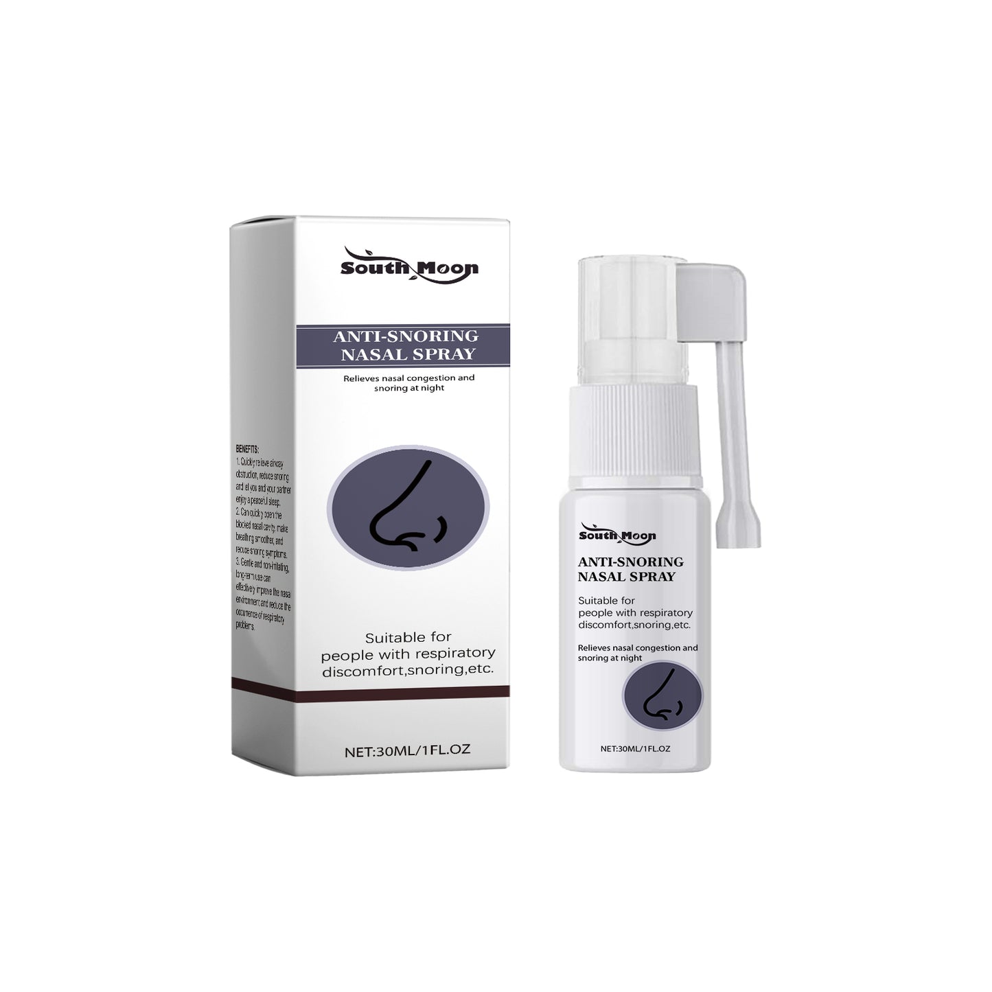 Nasal Congestion Relief Spray - 30ml Anti-Snoring Sleep Aid