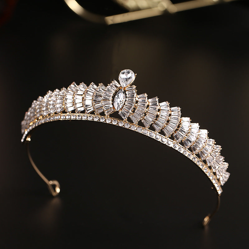 Rhinestone Crown Hair Ornament