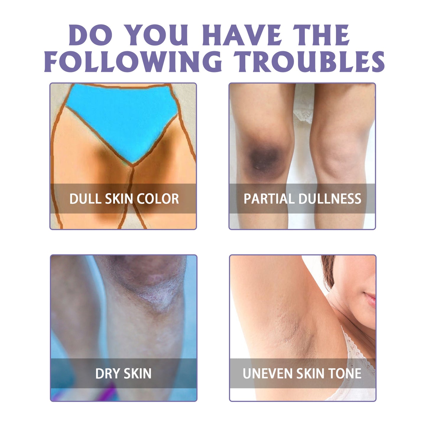 Skin Brightening Moisturizing Stick for Knees, Elbows, and Underarms