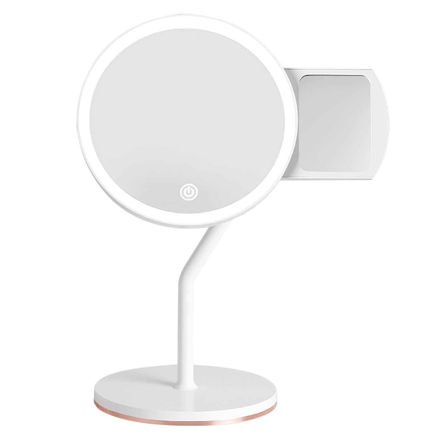 5X Magnifying LED Makeup Mirror, Rechargeable Vanity Mirror with 3 Light Colors