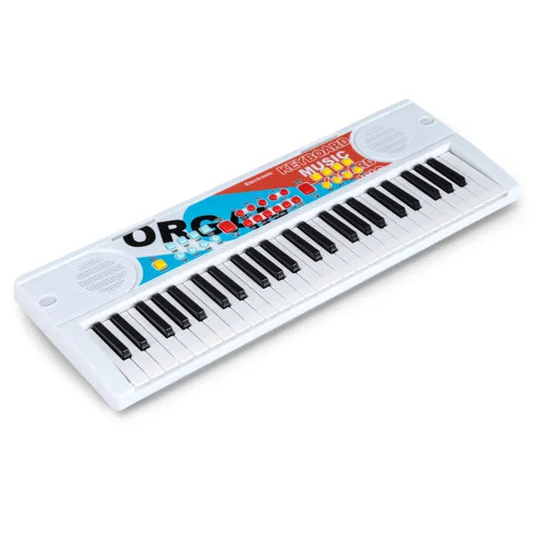 49-Key Kids Electronic Keyboard with Microphone - Educational Music Toy
