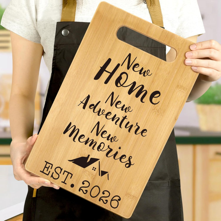 New Home Cutting Board - New Adventure & Memories 2026