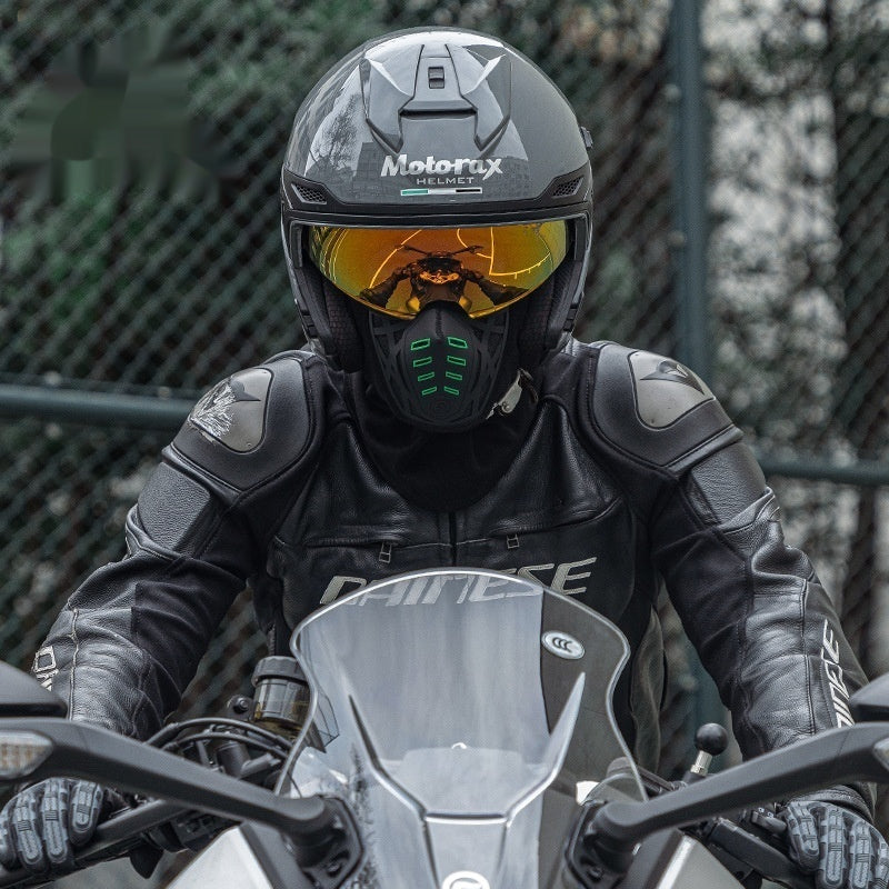 Windproof Fleece Cycling Face Mask - Black