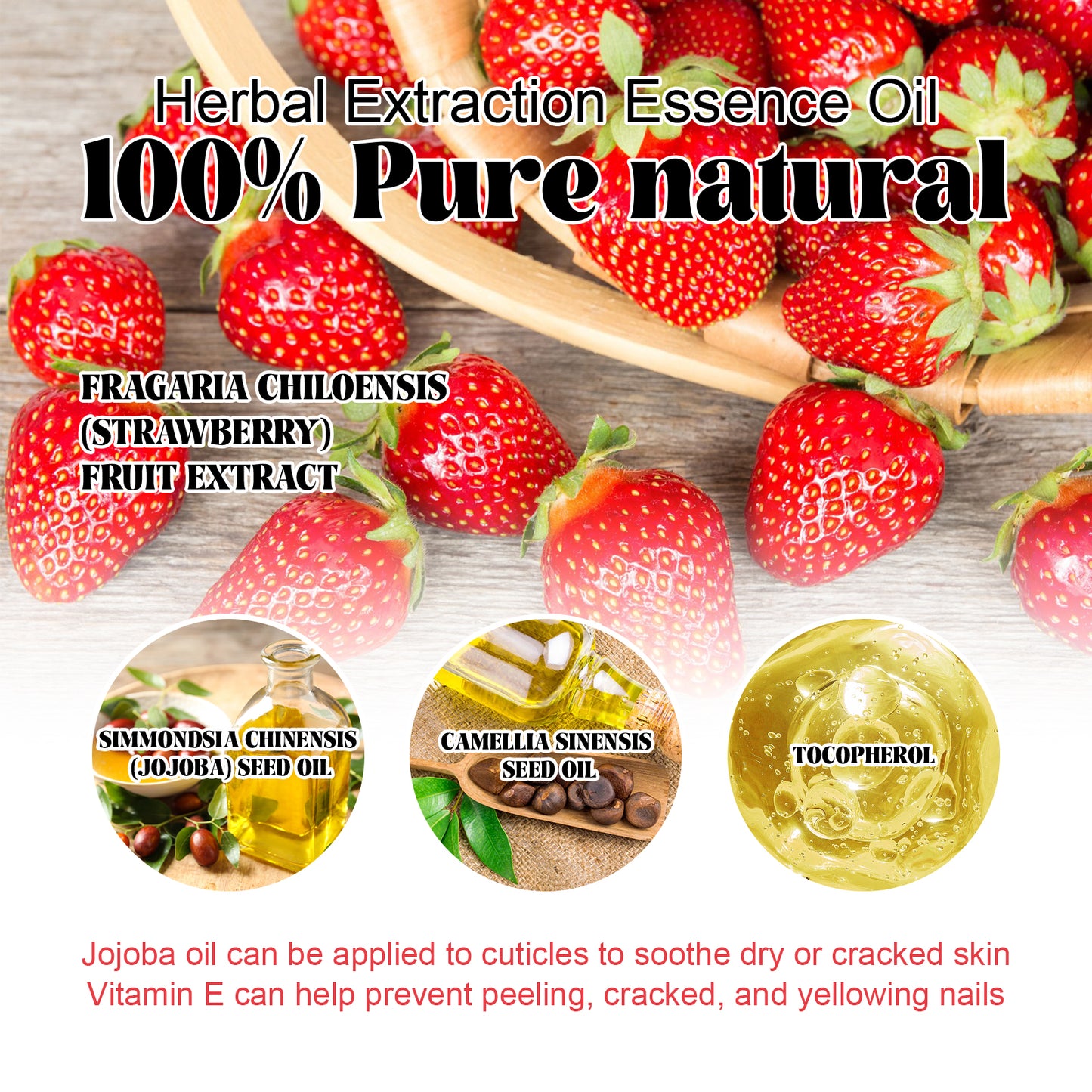 Nourishing Cuticle Oil for Nails - Moisturizing & Strengthening Treatment