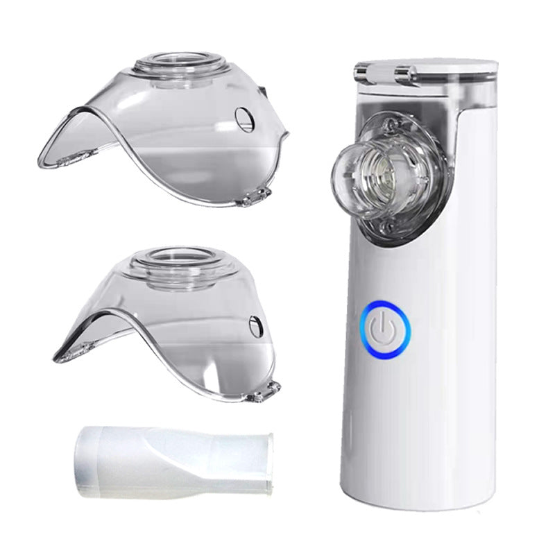 Portable Mesh Nebulizer Steam Inhaler for Travel and Home Use - Rechargable Ultrasonic Micro Mist Device