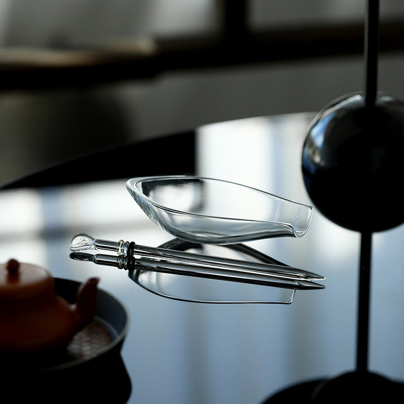 Glass Tea Ceremony Utensils Set - Chinese Style Borosilicate Tea Tools
