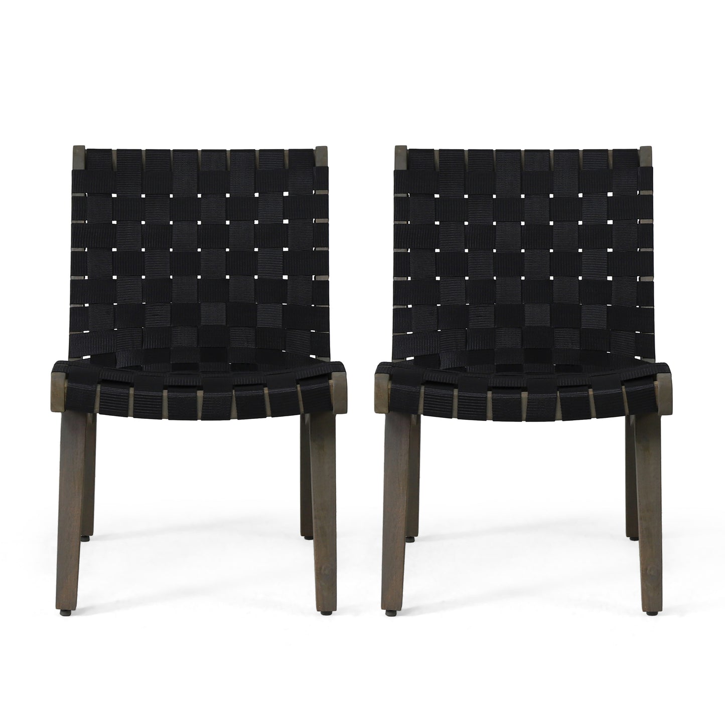 Charlotte Lounge Chair - Black Metal & Wood