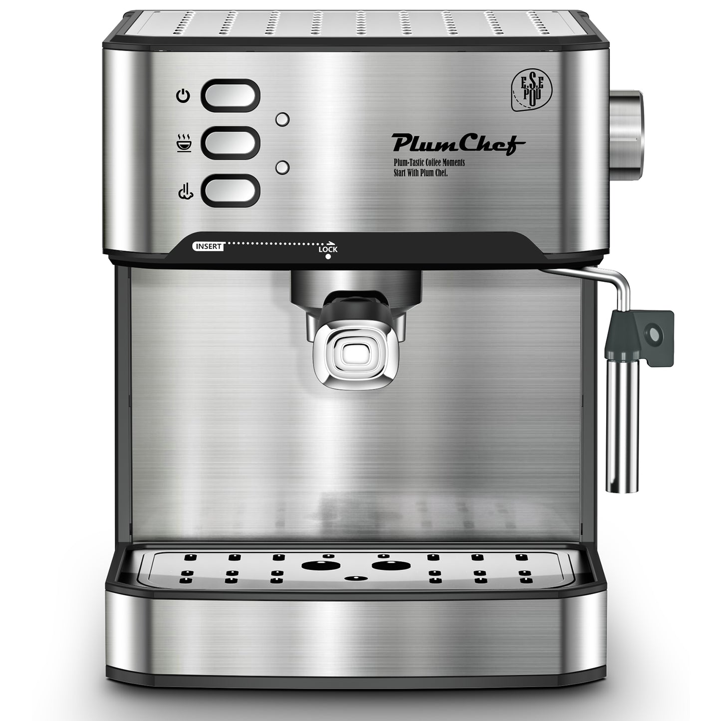 20 Bar Espresso Machine with Milk Frother, Single & Double Shot, ESE Pod Compatible