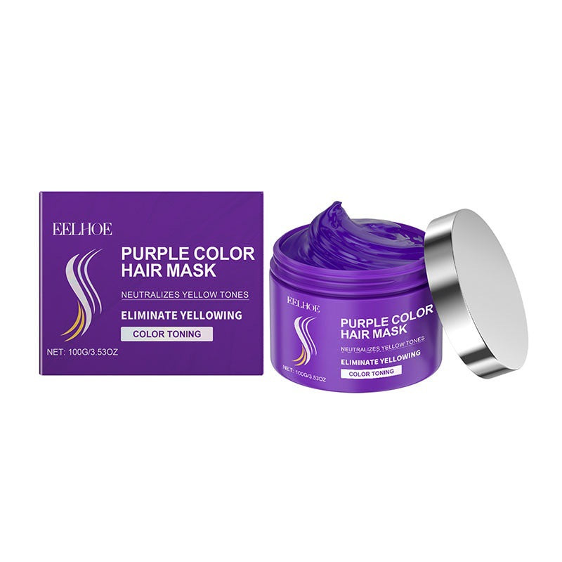 Purple Hair Mask with Keratin & Collagen for Nourishing Hair - 100g