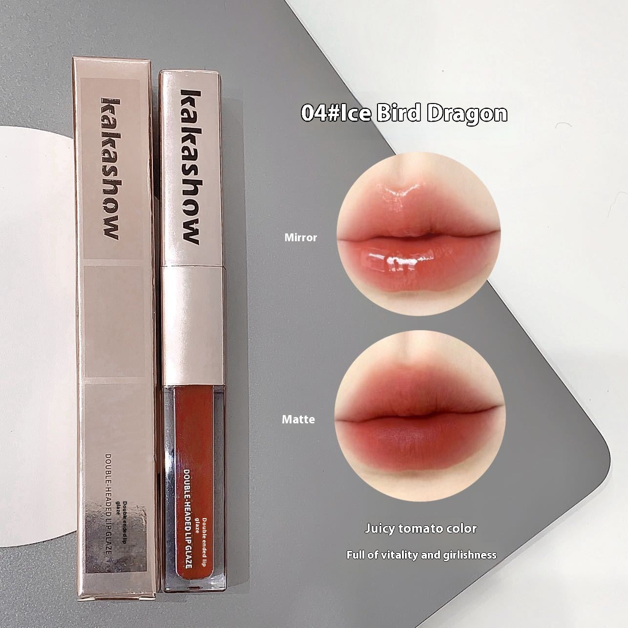 Double-Headed Lip Lacquer Matte Lipstick Set - Multiple Colors 2g