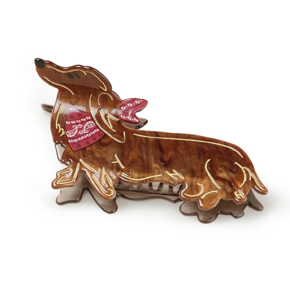 Golden Retriever Hair Clip for Updos