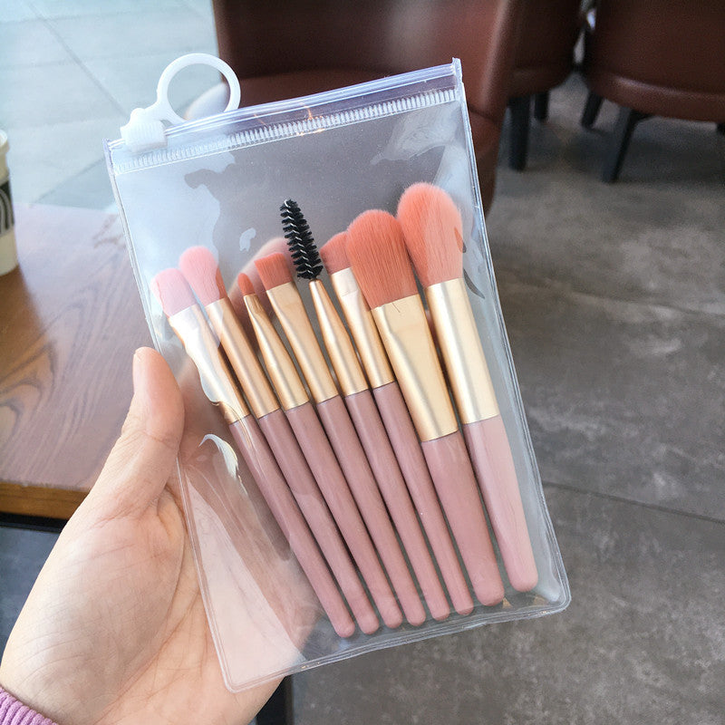 Mini Soft Makeup Brush Set with Storage Cases - Multiple Colors