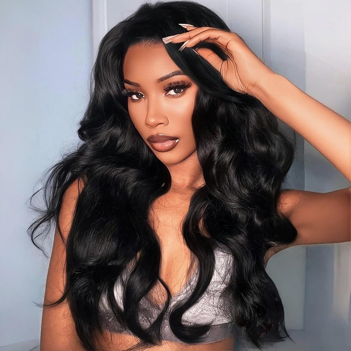 Women's Synthetic Long Wavy Hair Wig with Gradient Style - Multiple Colors & Lengths