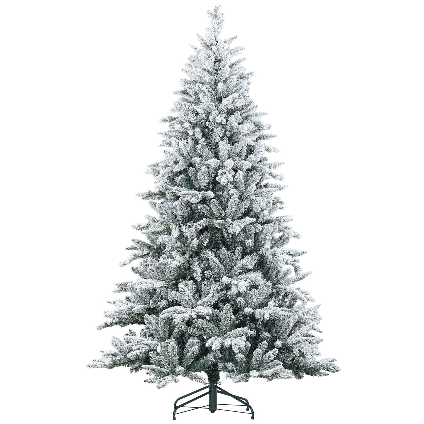 7ft Snow Flocked Artificial Christmas Tree with 1401 Tips